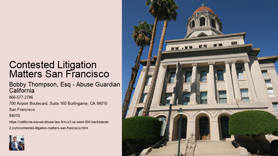 Contested Litigation Matters San Francisco