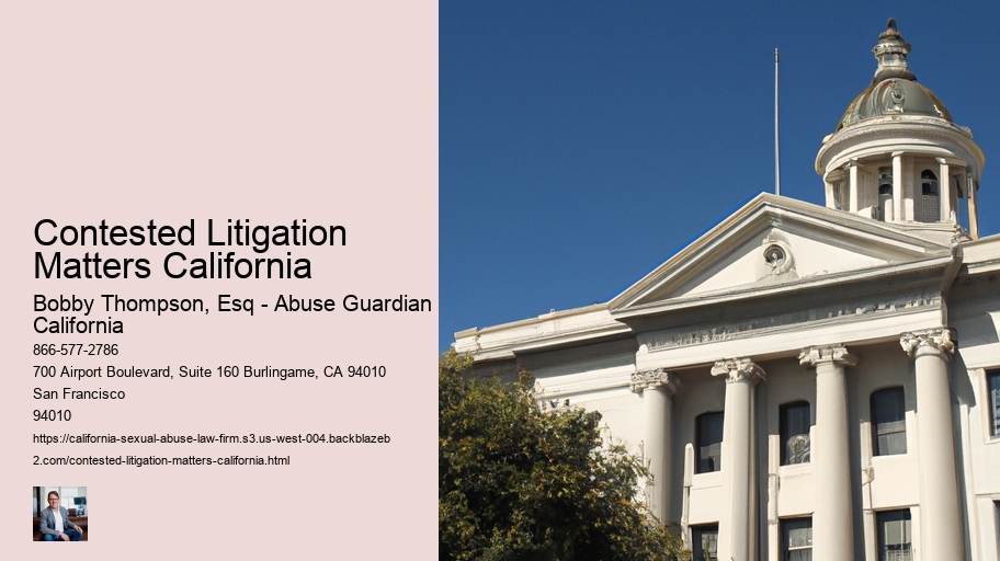 Contested Litigation Matters California